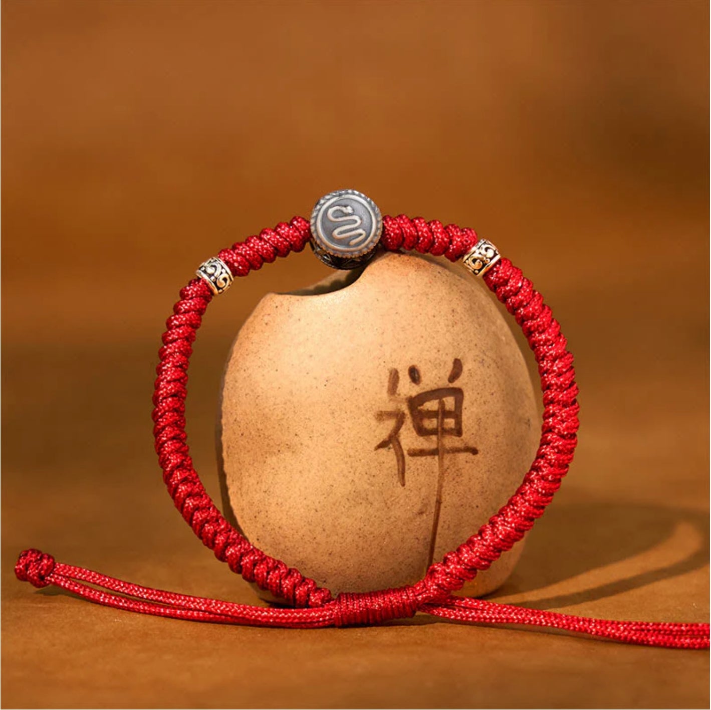 Buddha Stones 12 Chinese Zodiac Lucky Red String Bracelet Snake Gift