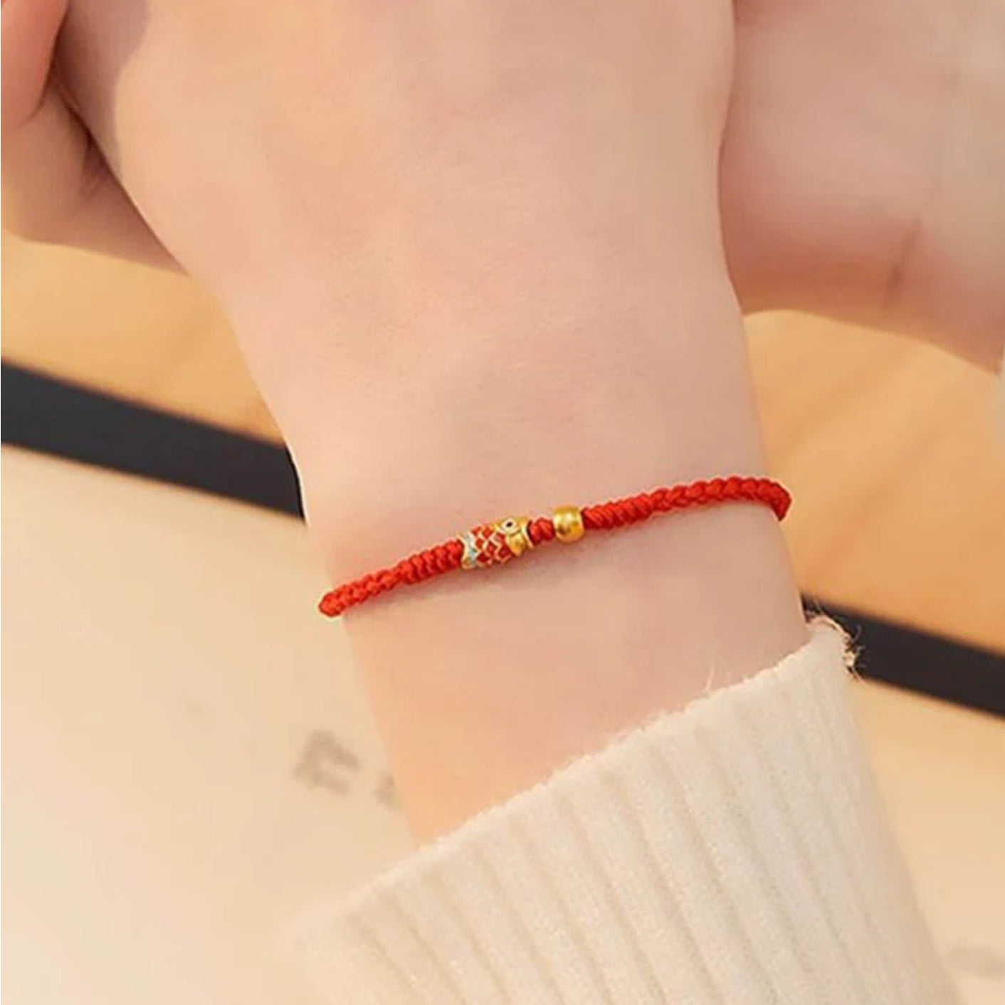 Buddha Stones 925 Sterling Silver Handmade Koi Fish Wealth Success Braided Rope Bracelet