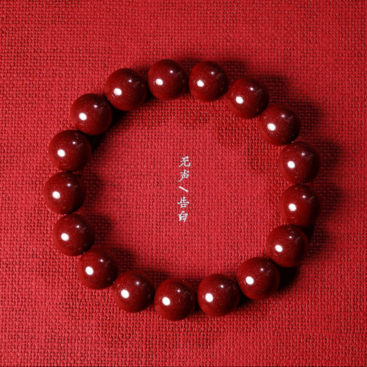 Buddha-Inspired Purple Gold Sandstone Beaded Bracelet – 2025 New Couple Spiritual Gift with Gift Box