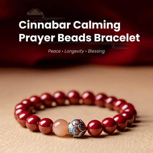 🔥 Best-Seller | Official Cinnabar Collection Natural Cinnabar Red String Bracelet – Zodiac Year of the Dragon Protection for Women | Buddha-Inspired Lucky Charm Gift