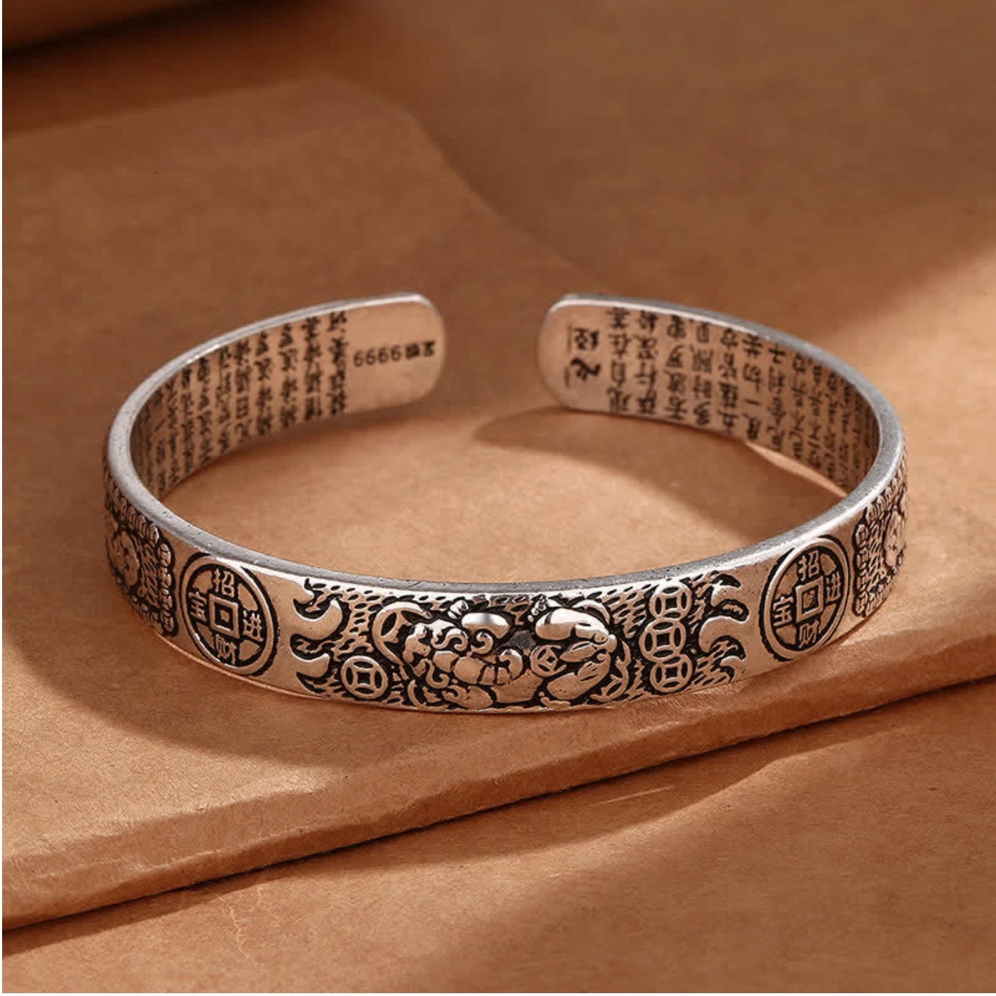 Buddha Stones FengShui Lucky PiXiu Protection Adjustable Bracelet