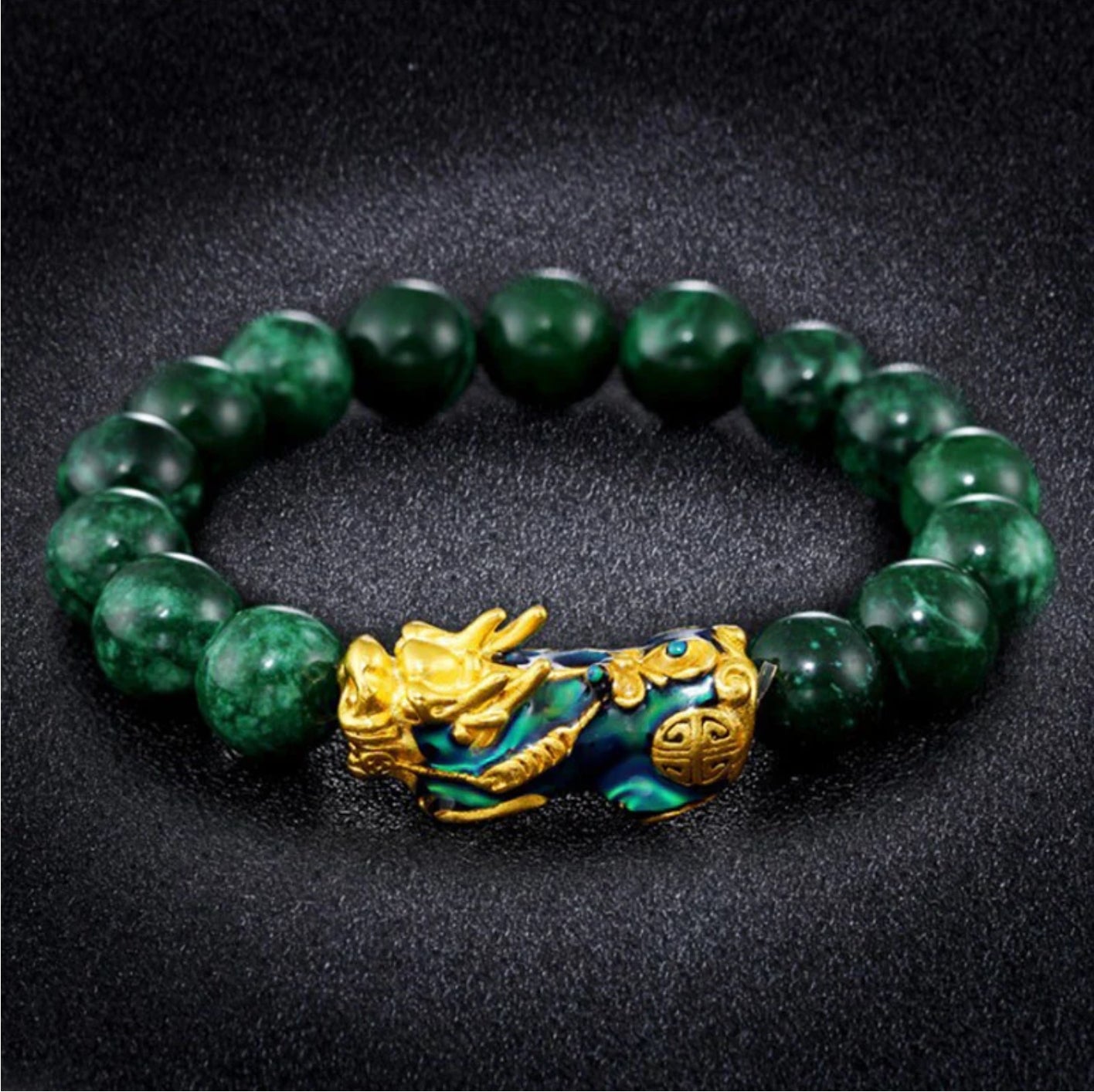 Buddha Stones FengShui PiXiu Jade Protection Bracelet