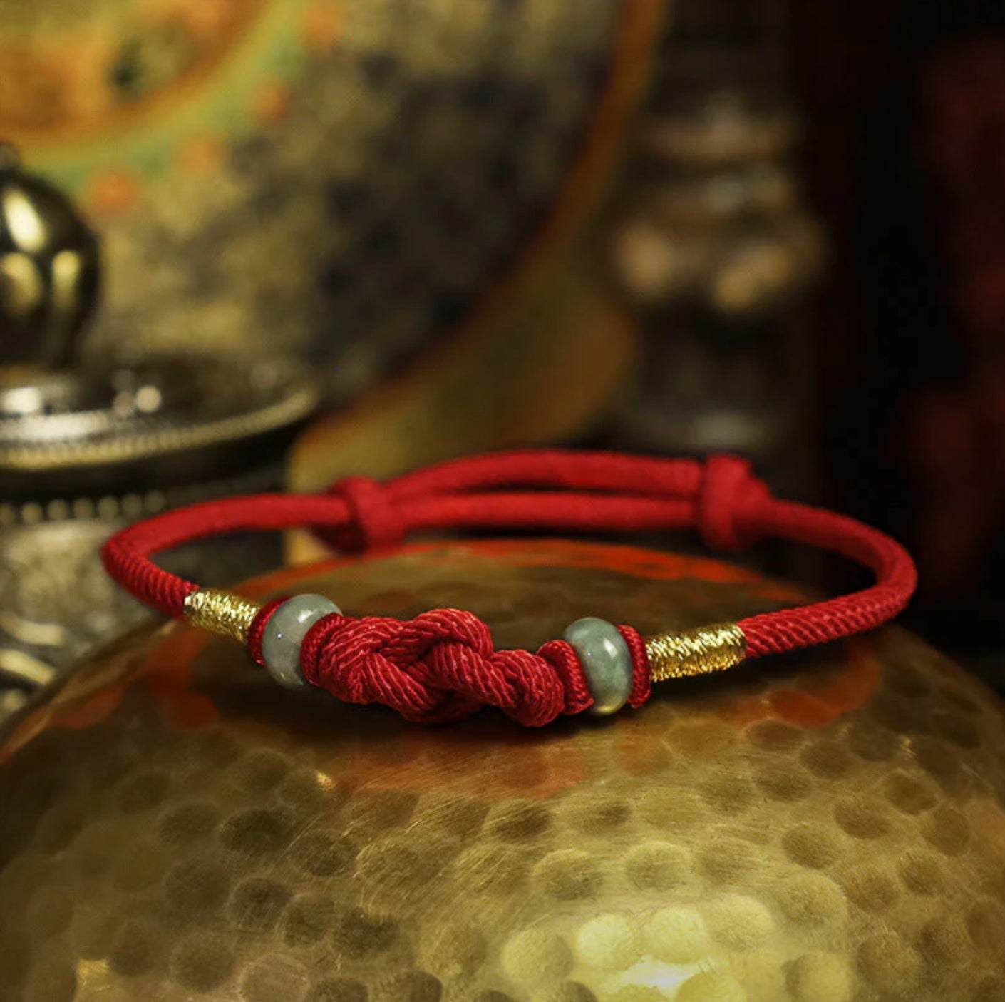 Red String&Jade(Wrist Circumference 14-22cm)