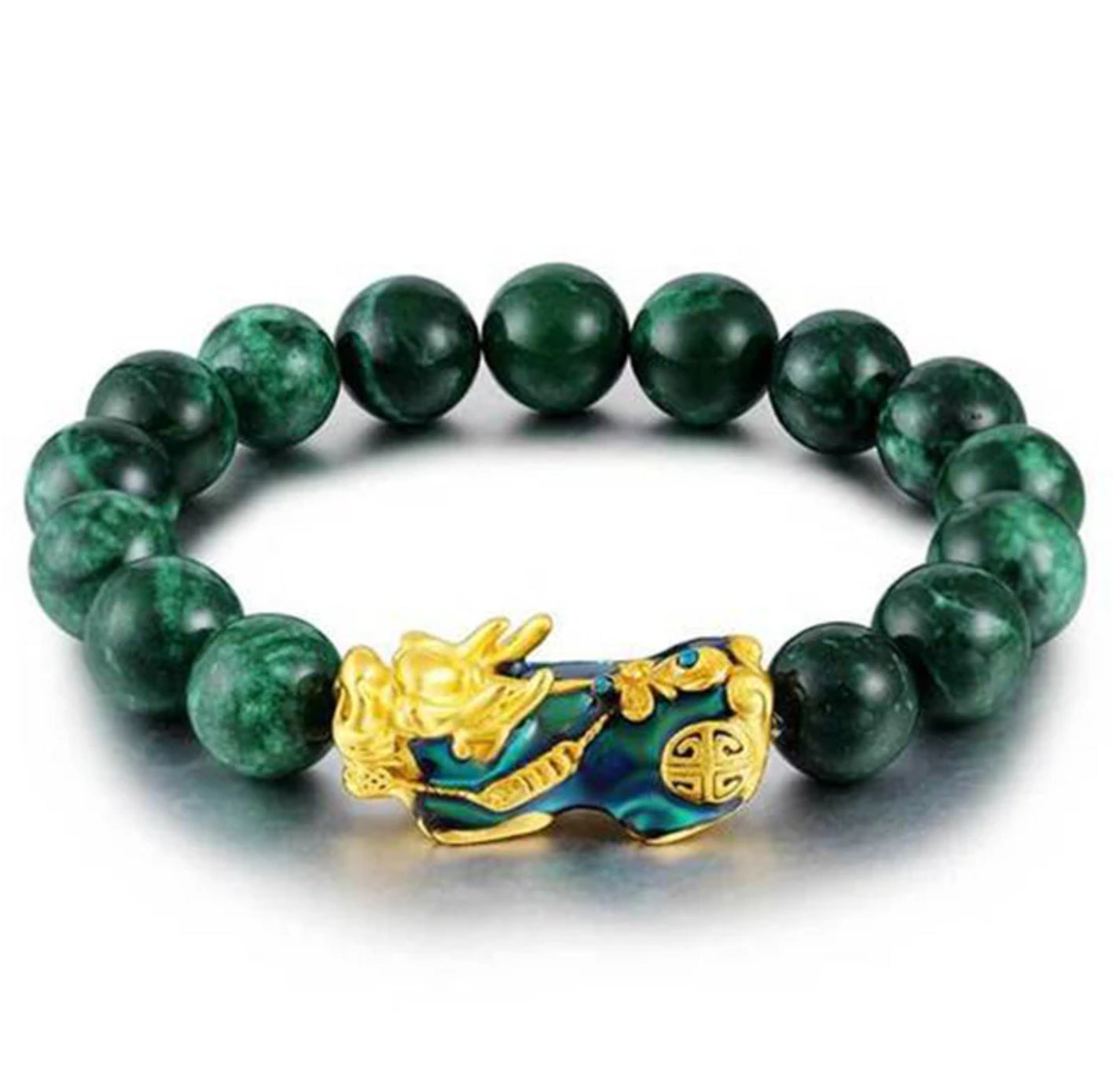 Buddha Stones FengShui PiXiu Jade Protection Bracelet